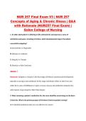 NUR 257 Final Exam V1&ndash;V3 &vert; NUR 257 Concepts of Aging & Chronic Illness &vert; Galen College of Nursing &vert; Q&A with Rationale &lpar;NUR257 Final Exam&rpar;