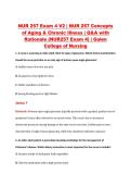 NUR 257 Exam 4 V2 &vert; NUR 257 Concepts &NewLine;of Aging & Chronic Illness &vert; Q&A with &NewLine;Rationale &lpar;NUR257 Exam 4&rpar; &vert; Galen &NewLine;College of Nursing 