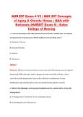 NUR 257 Exam 4 V1&ndash;V3 &vert; NUR 257 Concepts of Aging & Chronic Illness &vert; Galen College of Nursing &vert; Q&A with Rationale &lpar;NUR257 Exam 4&rpar;