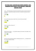 FCTC FINAL EXAM &vert; QUESTIONS AND VERIFIED ANSWERS &vert; COMPREHENSIVE STUDY GUIDE&vert;A&plus; STUDY RESOURCE &vert; BRAND NEW 2026&sol;2027 UPDATE