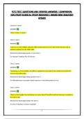 FCTC TEST&vert; QUESTIONS AND VERIFIED ANSWERS &vert; COMPREHENSIVE STUDY GUIDE&vert;A&plus; STUDY RESOURCE &vert; BRAND NEW 2026&sol;2027 UPDATE
