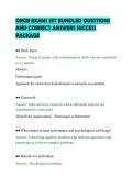 ORGB CERTIFICATION EVALUATION &NewLine;QUESTIONS AND SOLUTIONS PREMIUM &NewLine;REVIEW MATERIAL