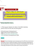 Pharm HESI V1 315 Exam &lpar;New 2026&sol;2027 Update&rpar; Questions and Verified Answers &vert; 100&percnt; Correct &vert; Grade A&plus;