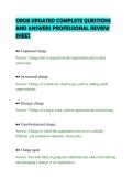 ORGB UPDATED COMPLETE QUESTIONS &NewLine;AND ANSWERS PROFESSIONAL REVIEW &NewLine;SHEET 