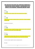 WGU C949 DATA STRUCTURES AND ALGORITHMS TERMINOLOGY &vert; QUESTIONS AND VERIFIED ANSWERS &vert; COMPREHENSIVE STUDY GUIDE&vert;A&plus; STUDY RESOURCE &vert; BRAND NEW 2026&sol;2027 UPDATE
