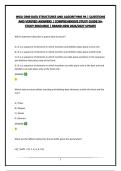 WGU C949 DATA STRUCTURES AND ALGORITHMS PA &vert; QUESTIONS AND VERIFIED ANSWERS &vert; COMPREHENSIVE STUDY GUIDE&vert;A&plus; STUDY RESOURCE &vert; BRAND NEW 2026&sol;2027 UPDATE