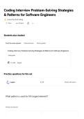 Coding Interview Problem-Solving Strategies & Patterns for Software