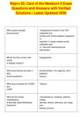 Repro 55&colon; Care of the Newborn II Exam&NewLine;Questions and Answers with Verified&NewLine;Solutions &vert; Latest Updated 2026