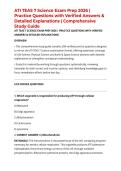 ATI TEAS 7 Science Exam Prep 2026 &vert; Practice Questions with Verified Answers & Detailed Explanations &vert; Comprehensive Study Guide