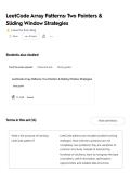 LeetCode Array Patterns&lowbar; Two Pointers & Sliding Window Strategies Flashcards &lowbar; Quizlet&period;pdf