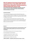 RN ATI Capstone Proctored Comprehensive Assessment Exam Prep 2026&ndash;2027 &vert; NCLEX-Style Practice Questions&comma; Verified Answers & Detailed Rationales Study Guide