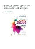 Test Bank for Ackley and Ladwig's Nursing Diagnosis Handbook 13th Edition&colon; Evidence-Based Guide with Questions & Answers