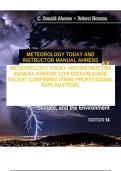 TIONS ALREADY PASSED METEOROLOGY TODAY AND INSTRUCTOR&NewLine;MANUAL AHRENS 12TH EDITION GUIDE&NewLine;PACKET CONFIRMED ITEMS PROFESSIONAL&NewLine;EXPLANATIONS