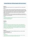 Advanced Patho Exam 1 DB Exam Questions with Correct Answers