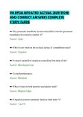 PA EFDA UPDATED ACTUAL QUESTIONS &NewLine;AND CORRECT ANSWERS COMPLETE &NewLine;STUDY GUIDE