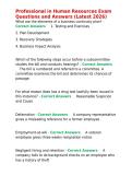 Professional in Human Resources Exam Questions and Answers &lpar;Latest 2026&rpar;
