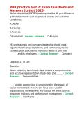 PHR practice test 2 Exam Questions and Answers &lpar;Latest 2026&rpar;&period;