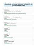 Aetna Individual Core Medicare Requirements- Study Guide and Test&NewLine;Questions with Correct Answers