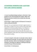 ATI MATERNAL NEWBORN NURSING EXAM QUESTIONS COMPLETE WITH 100&percnt; VERIFIED ANSWERS