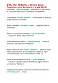 BIOL 373 Midterm 1 Review Exam Questions and Answers &lpar;Latest 2026&rpar;&period;