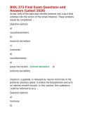 BIOL 373 Final Exam Questions & Answers &lpar;Latest 2026&rpar;