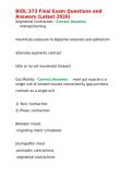 BIOL 373 Final Exam Questions and Answers &lpar;Latest 2026&rpar;&period;
