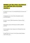 BUSINESS LAW FBLA FINAL SOLUTION SET 2026 QUESTIONS WITH SOLUTIONS GRADED A&plus;