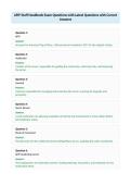 AFIP Staff Handbook Exam Questions with Latest Questions with Correct&NewLine;Answers