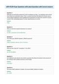 AFIP STUDY Exam Questions with Latest Questions with Correct Answers