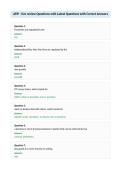 AFIP - live review Questions with Latest Questions with Correct Answers