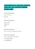 PATHFINDER MY24 UPDATED COMPLETE &NewLine;QUESTIONS AND ANSWERS PREMIUM &NewLine;REVIEW SHEET 