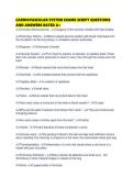 CARDIOVASCULAR SYSTEM EXAMS SCRIPT QUESTIONS AND ANSWERS RATED A&period;pdf