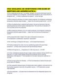 HVAC EXCELLENCE AIR CONDITIONING CORE EXAMS SET QUESTIONS AND ANSWERS RATED
