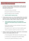 BSN 225 HESI Practice Exam Questions With Accurate &NewLine;Answers 100&percnt; Pass Guarantee