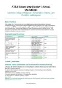 ATLS Exam &ndash; American College of Surgeons &ndash; 2026&sol;2027 Edition &ndash; Questions and Answers for Trauma Care Providers and Surgeons