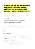 CPR AED FIRST AID TEST AMERICAN RED CROSS FINAL PAPER 2026 ACTUAL QUESTIONS AND CORRECT ANSWERS DETAILED SOLUTION GUIDE GRADED A&plus;&period;pdf&NewLine;&NewLine;