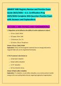 ARMRIT MRI Registry Review and Practice Exam &NewLine;Guide 2025&sol;2026 &ndash; U&period;S&period; Certification Prep &NewLine;2025&sol;2026 Complete 200-Question Practice Exam &NewLine;with Answers and Explanations 