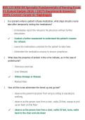 BSN 225 HESI RN Specialty Fundamentals of Nursing Exam &NewLine;V1 &lpar;Latest Update 2026 &sol; 2027&rpar; Questions & Answers &vert; &NewLine;100&percnt; Correct &vert; Grade A&plus; Nightingale