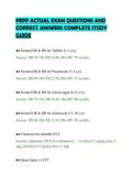 PEPP ACTUAL EXAM QUESTIONS AND &NewLine;CORRECT ANSWERS COMPLETE STUDY &NewLine;GUIDE 
