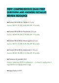 PEPP COMPREHENSIVE EXAM PREP &NewLine;QUESTIONS AND ANSWERS DETAILED &NewLine;REVIEW RESOURCE 