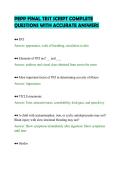PEPP FINAL TEST SCRIPT COMPLETE &NewLine;QUESTIONS WITH ACCURATE ANSWERS 