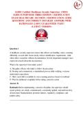 IAHSS Certified Healthcare Security Supervisor &lpar;CHSS&rpar; IAHSS SUPERVISOR THIRD EDITION CERTIFICATION EXAM  CERTIFICATION GUIDE QUESTIONS AND CORRECT DETAILED ANSWERS WITH RATIONALES &vert;&vert; 100&percnt; GUARANTEED PASS&excl;&excl;   <LATEST VERSION>