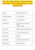 Nurs 223 Chapter 50 Part 1 Exam Questions&NewLine;and Answers with Verified Solutions &vert; Latest&NewLine;Updated 2026