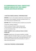 ATI COMPREHENSIVE EXIT EXAM- COMPLETE NGN QUESTION COMPLETE WITH 100&percnt; CORRECT ANSWERS AND DETAILED RATIONALE