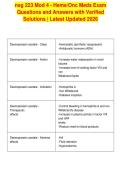 nsg 223 Mod 4 - Heme&sol;Onc Meds Exam&NewLine;Questions and Answers with Verified&NewLine;Solutions &vert; Latest Updated 2026