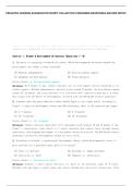 PEDIATRIC NURSING EXAMINATION SCRIPT COLLECTION CONFIRMED RESPONSES MASTER NOTES