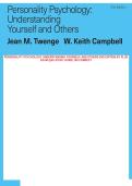 PERSONALITY PSYCHOLOGY UNDERSTANDING YOURSELF AND OTHERS 2ND EDITION BY PLUS EXAM Q A STUDY GUIDE 100 CORRECT&NewLine;
