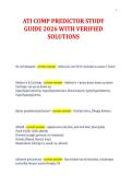 ATI COMP PREDICTOR STUDY&NewLine;GUIDE 2026 WITH VERIFIED&NewLine;SOLUTIONS