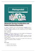Metoprolol Nursing Considerations and Patient Teaching &lbrack;Drug Guide&rsqb;