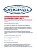 2026 HESI PHARMACOLOGY SCRIPTED LATEST QUESTIONS AND ANSWERS SURE A&period;pdf